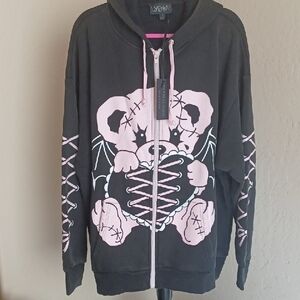 Dollskill WIDOW Bearly Merry Oversized Soft Washed Black 1x